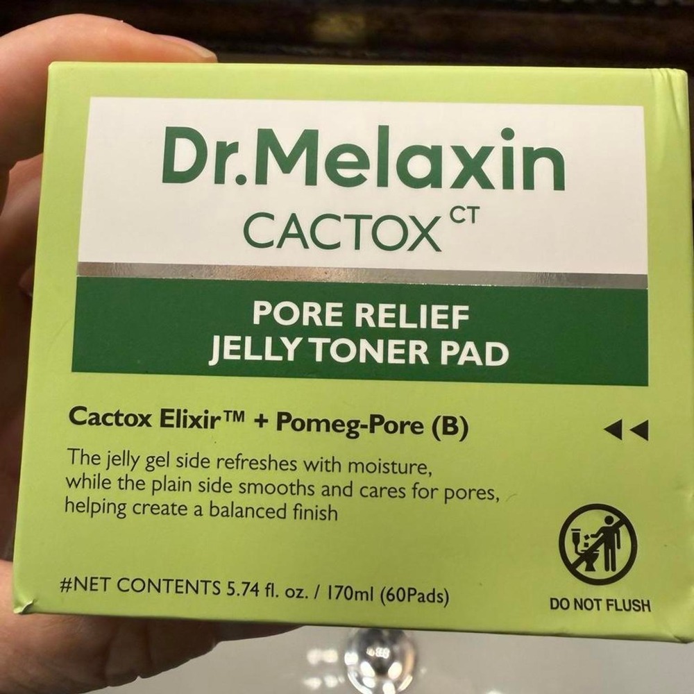 Dr. Melaxin Cactox Pore Relief Jelly Toner Pad 60ct 5.74oz K-Beauty Skin Care
